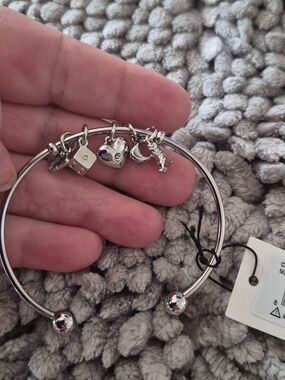 NWT Coach Butterfly, Rexy, Die, Heart, & "C" Charm Cuff Bracelet [B8-8]